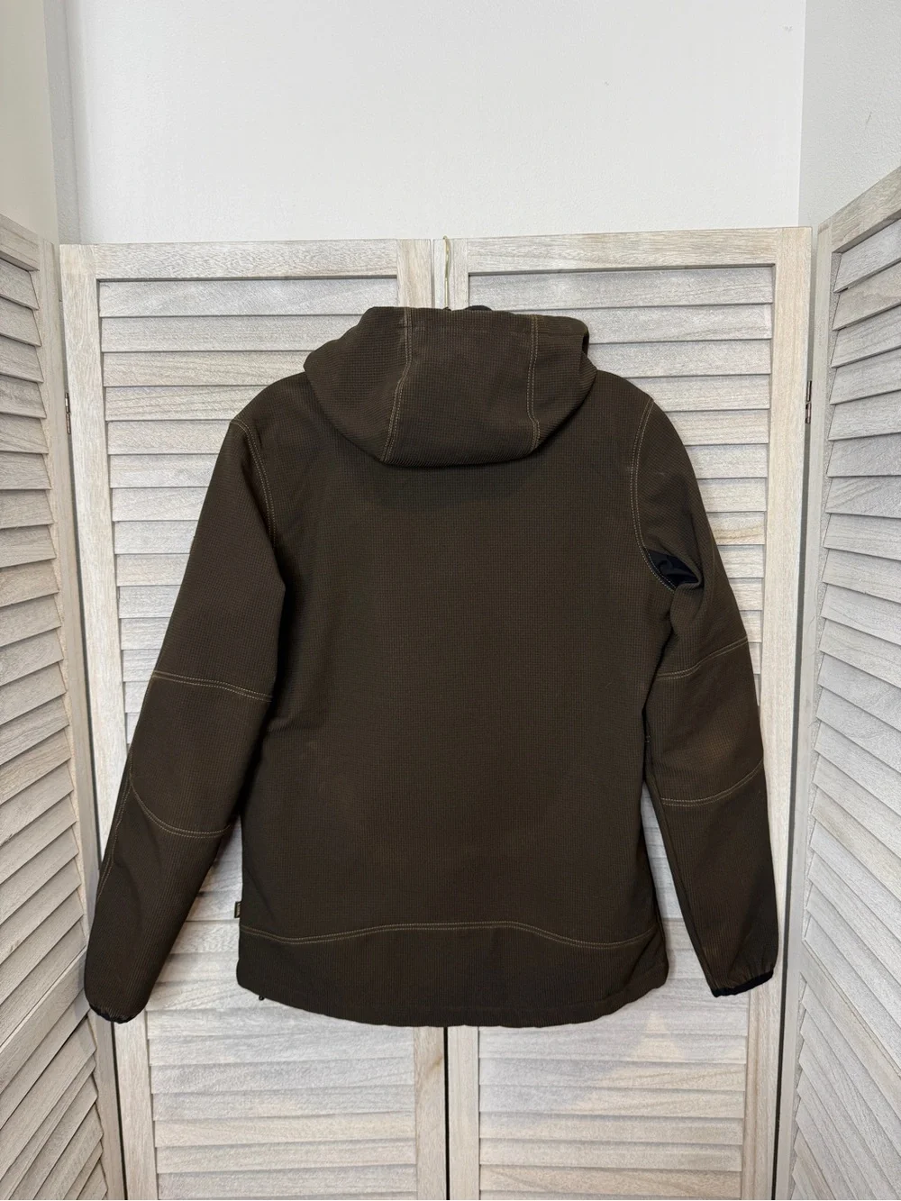 KÜHL Relik Hoody Vintage Patina Brown Fleece Lined Softshell Jacket Men’s Size M